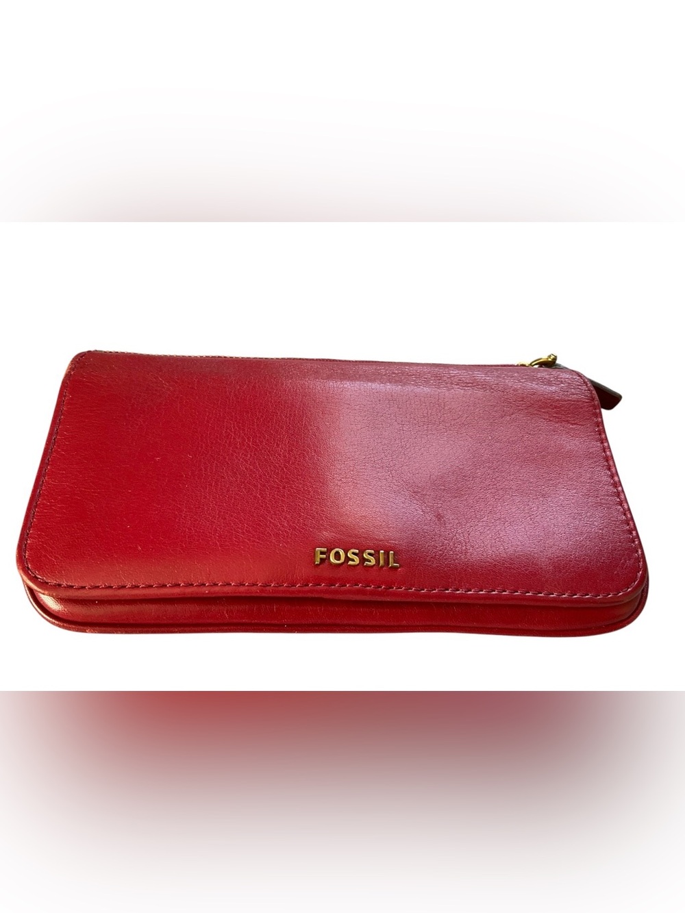 Fossil Red Leather Wallet
